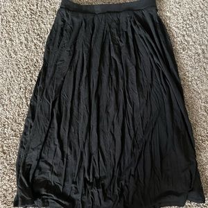 Black Midi Skirt (Tshirt material)